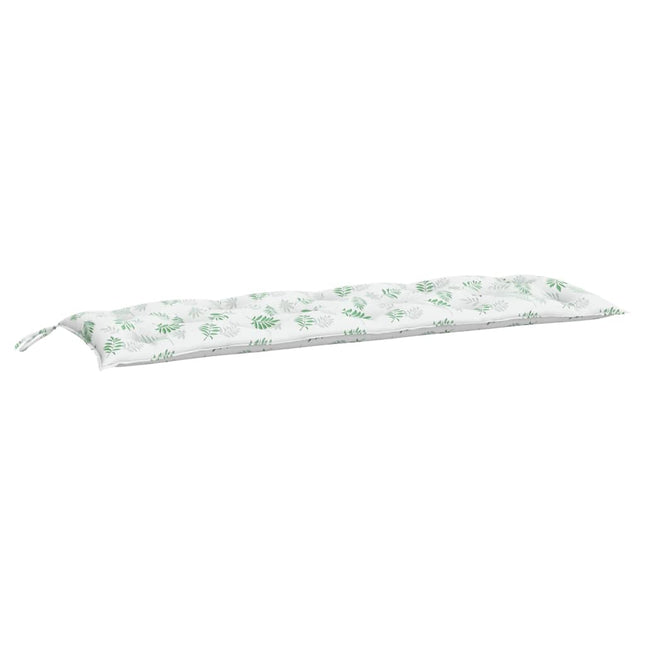 hynde til havebænk 150x50x7 cm oxfordstof bladmønster