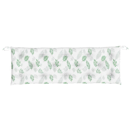 hynde til havebænk 150x50x7 cm oxfordstof bladmønster