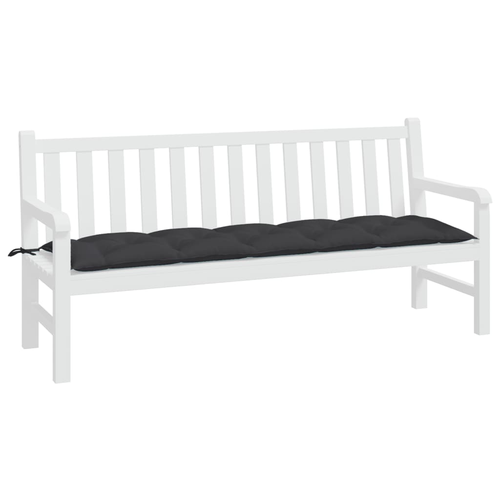 hynde til havebænk 180x50x7 cm oxfordstof sort