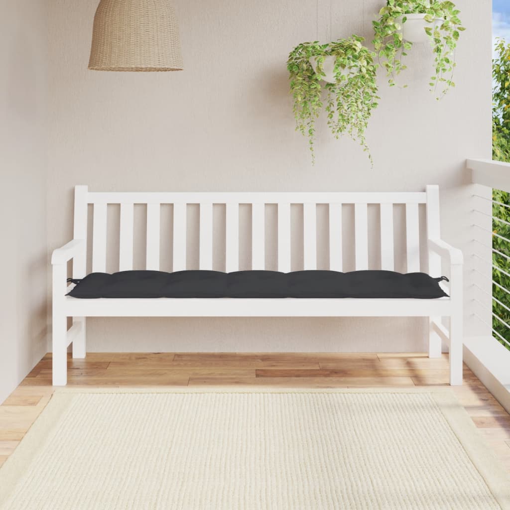 hynde til havebænk 180x50x7 cm oxfordstof sort