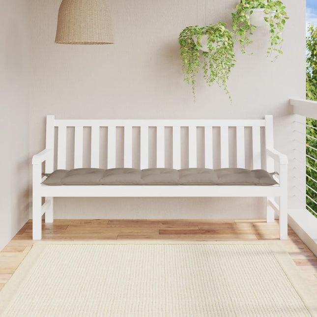 hynde til havebænk 180x50x7 cm oxfordstof gråbrun