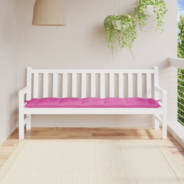 hynde til havebænk 180x50x7 cm oxfordstof pink
