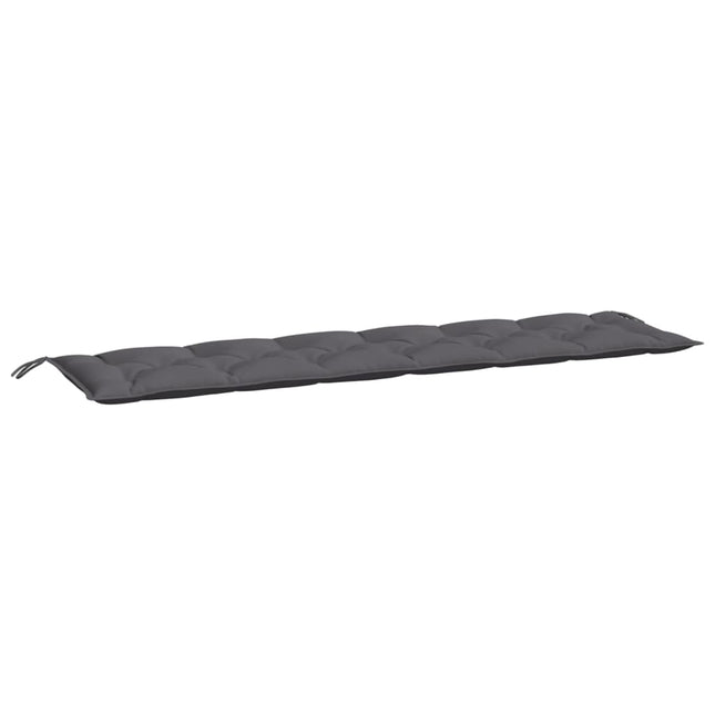 hynde til havebænk 200x50x7 cm oxfordstof antracitgrå