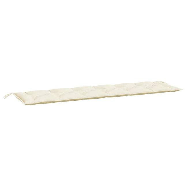 hynde til havebænk 200x50x7 cm stof cremefarvet