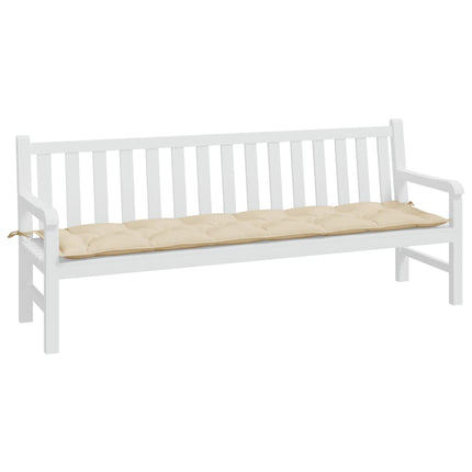 hynde til havebænk 200x50x7 cm oxfordstof beige