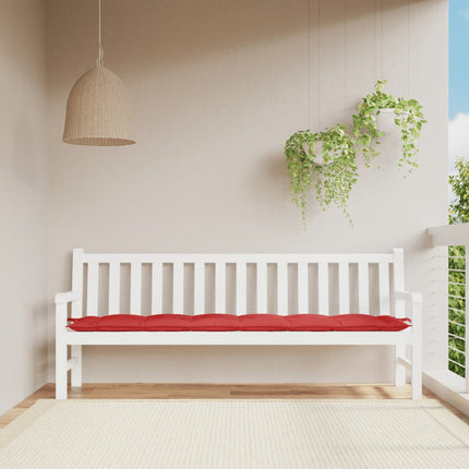 hynde til havebænk 200x50x7 cm oxfordstof rød
