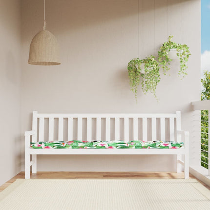 hynde til havebænk 200x50x7 cm stof flerfarvet