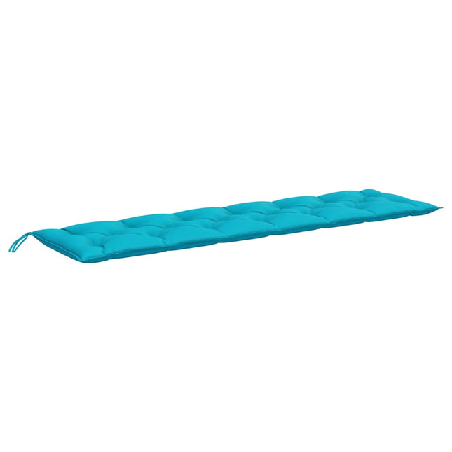 hynde til havebænk 200x50x7 cm stof turkis