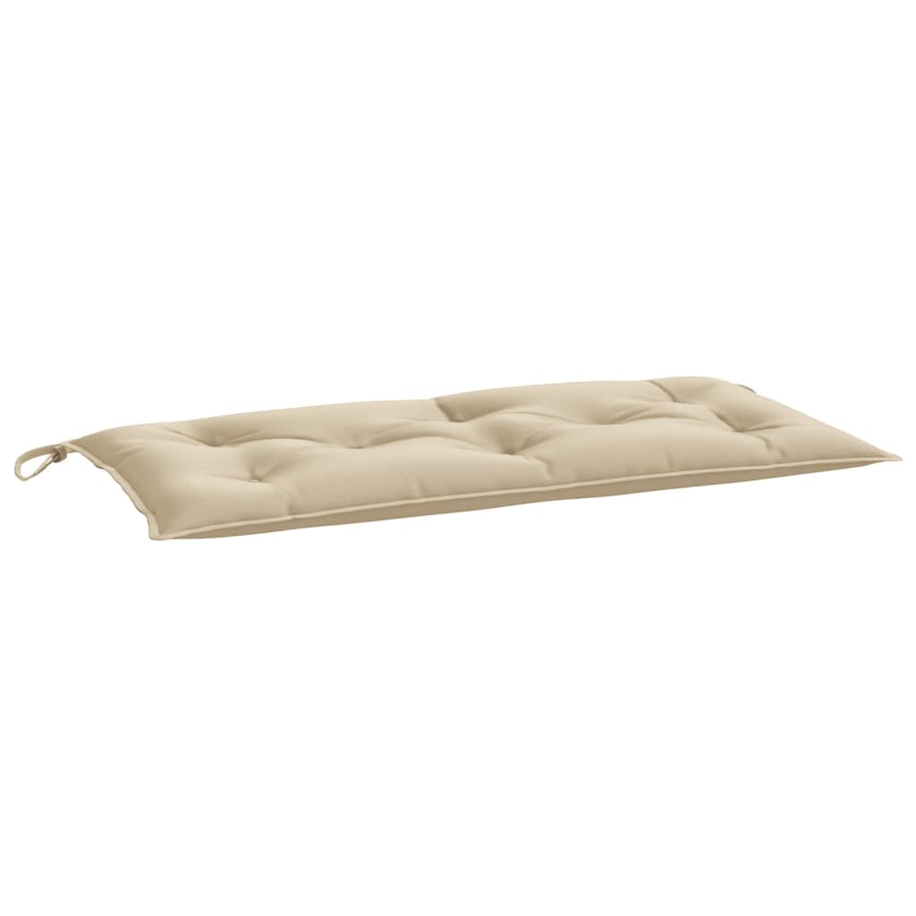 hynder til havebænk 2 stk. 100x50x7 cm oxfordstof beige