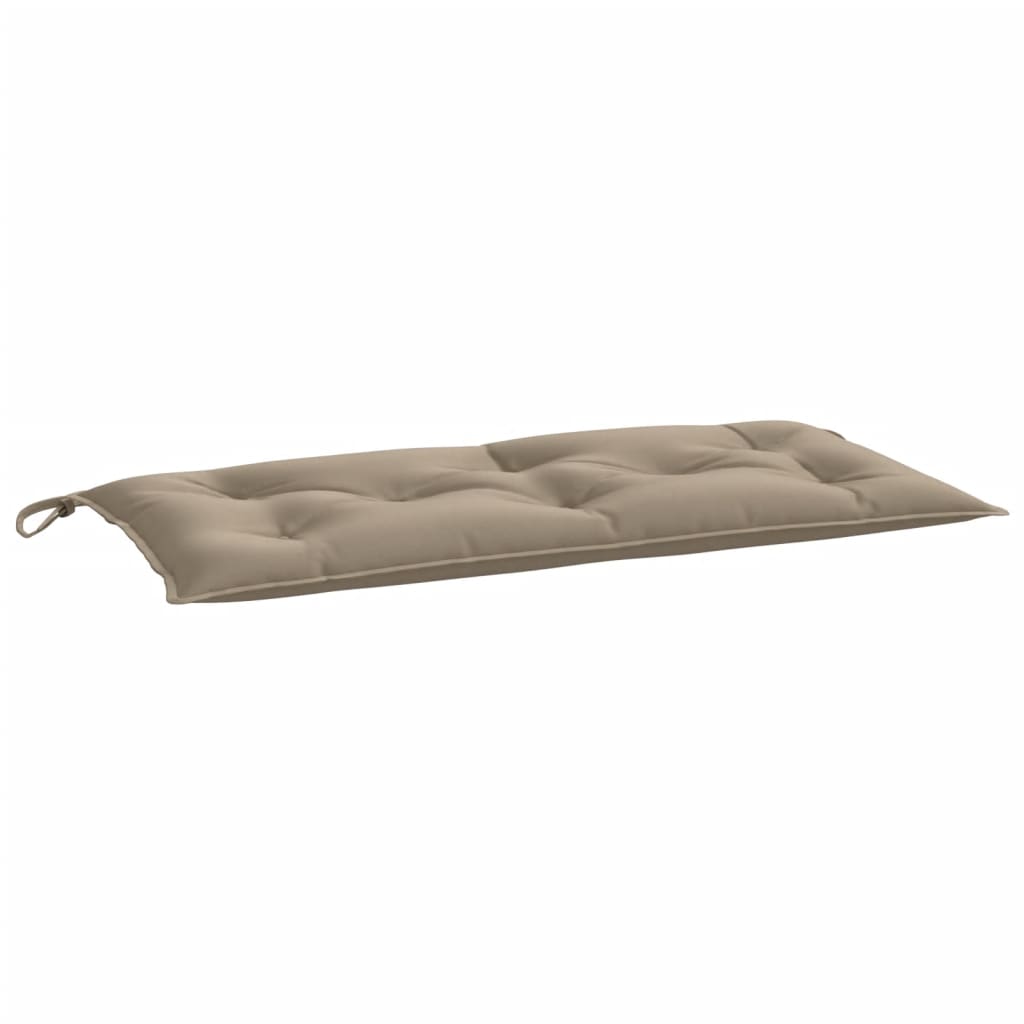 hynder til havebænk 2 stk. 100x50x7 cm oxfordstof gråbrun