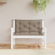 hynder til havebænk 2 stk. 100x50x7 cm oxfordstof gråbrun