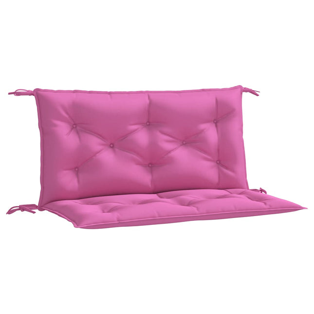 hynder til havebænk 2 stk. 2 stk. 100x50x7 cm stof pink