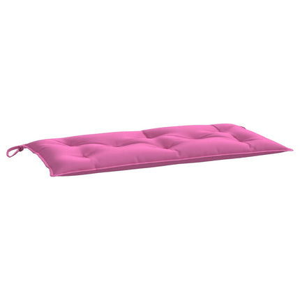 hynder til havebænk 2 stk. 2 stk. 100x50x7 cm stof pink