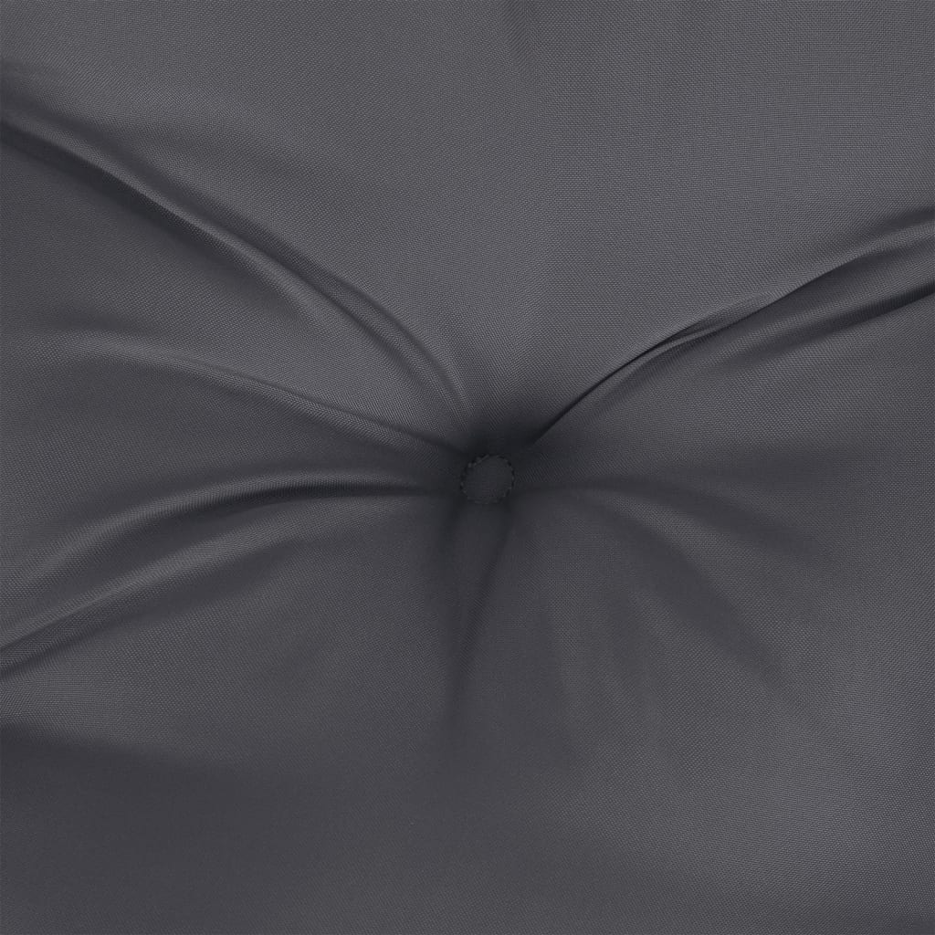 hynder til havebænk 2 stk. 120x50x7 cm oxfordstof antracitgrå