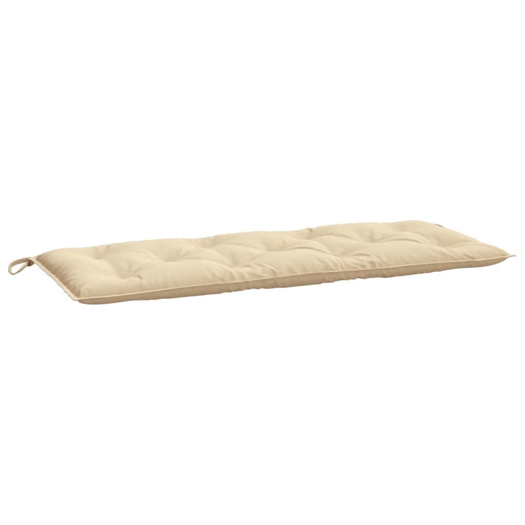 hynder til havebænk 2 stk. 120x50x7 cm oxfordstof beige