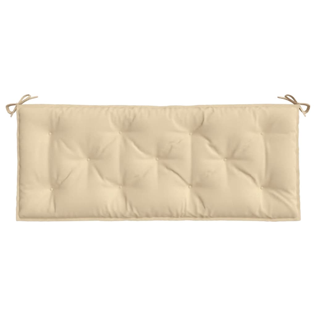 hynder til havebænk 2 stk. 120x50x7 cm oxfordstof beige