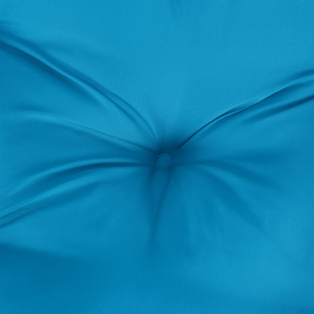hynder til havebænk 2 stk. 120x50x7 cm oxfordstof lyseblå