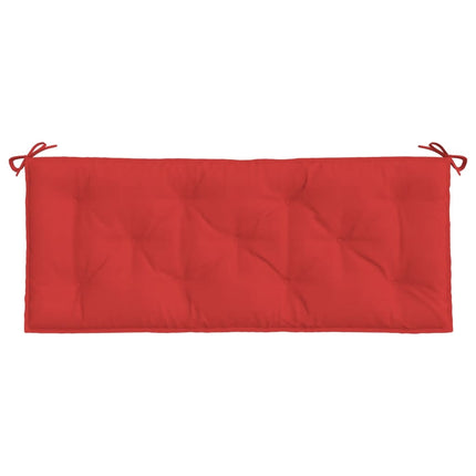 hynder til havebænk 2 stk. 120x50x7 cm oxfordstof rød