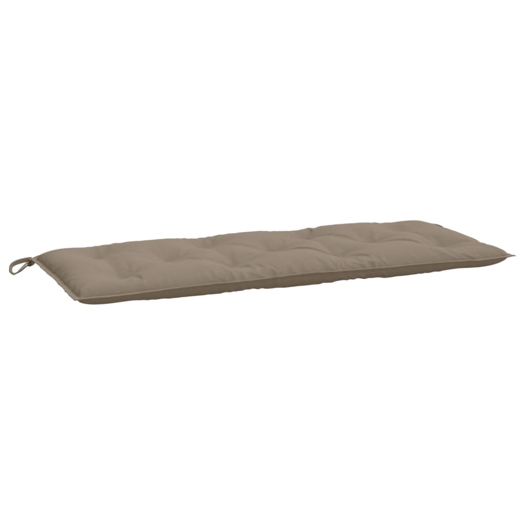 hynder til havebænk 2 stk. 120x50x7 cm oxfordstof gråbrun
