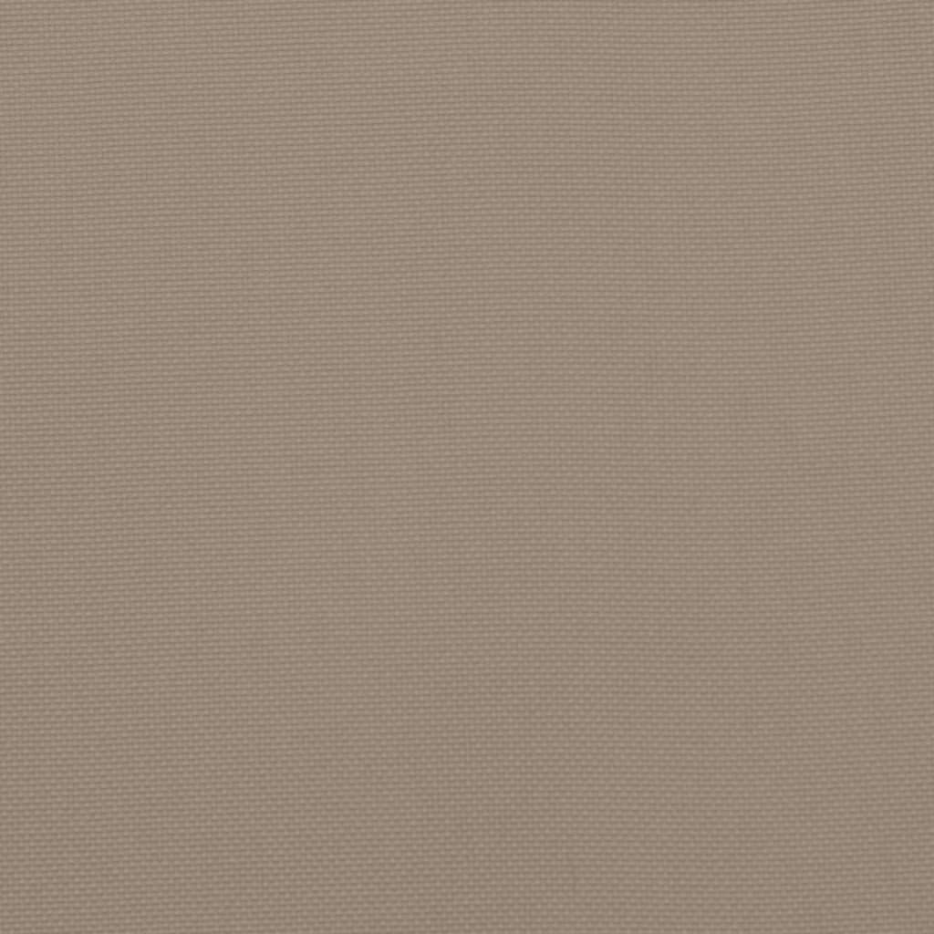 hynder til havebænk 2 stk. 120x50x7 cm oxfordstof gråbrun