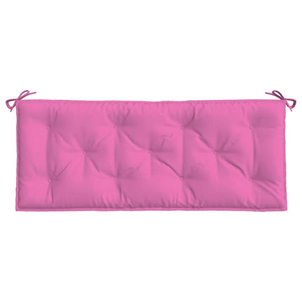 hynder til havebænk 2 stk. 2 stk. 120x50x7 cm stof pink