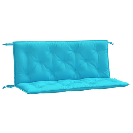 hynder til havebænk 2 stk. 2 stk. 120x50x7 cm stof turkis