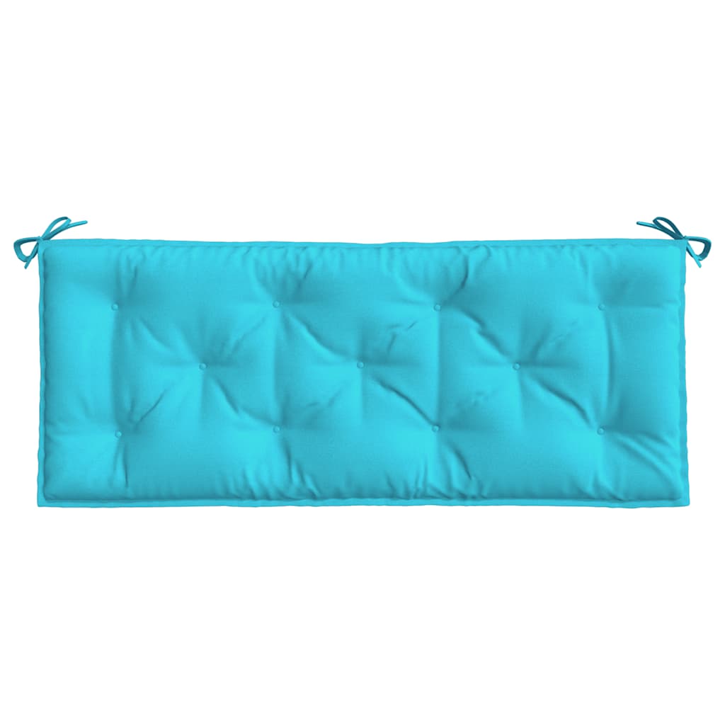 hynder til havebænk 2 stk. 2 stk. 120x50x7 cm stof turkis