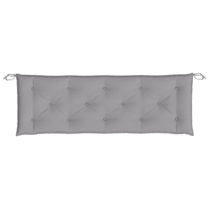 hynder til havebænk 2 stk. 150x50x7 cm oxfordstof grå