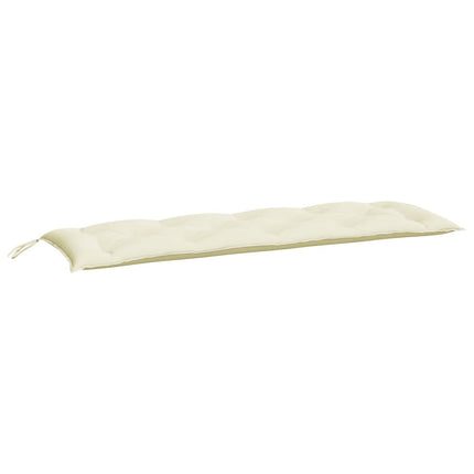 hynder til havebænk 2 stk. 150x50x7 cm oxfordstof cremefarvet