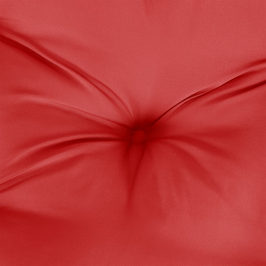 hynder til havebænk 2 stk. 150x50x7 cm oxfordstof rød