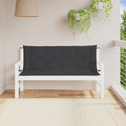 hynder til havebænk 2 stk. 150x50x7 cm oxfordstof sort
