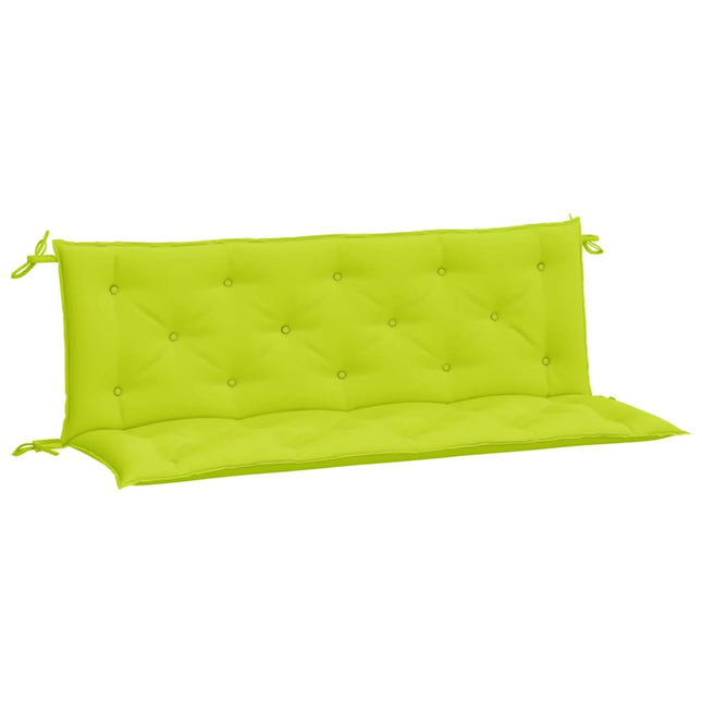 hynder til havebænk 2 stk. 150x50x7 cm oxfordstof klar grøn