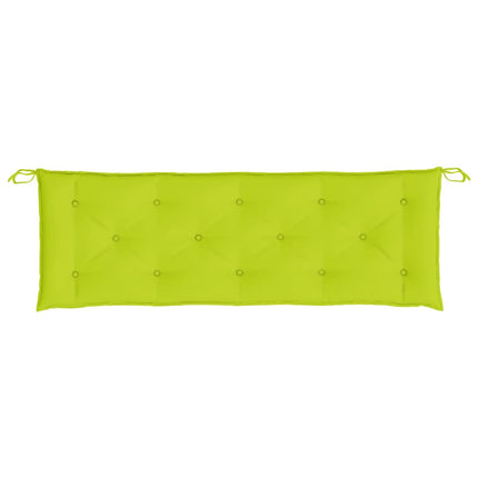 hynder til havebænk 2 stk. 150x50x7 cm oxfordstof klar grøn