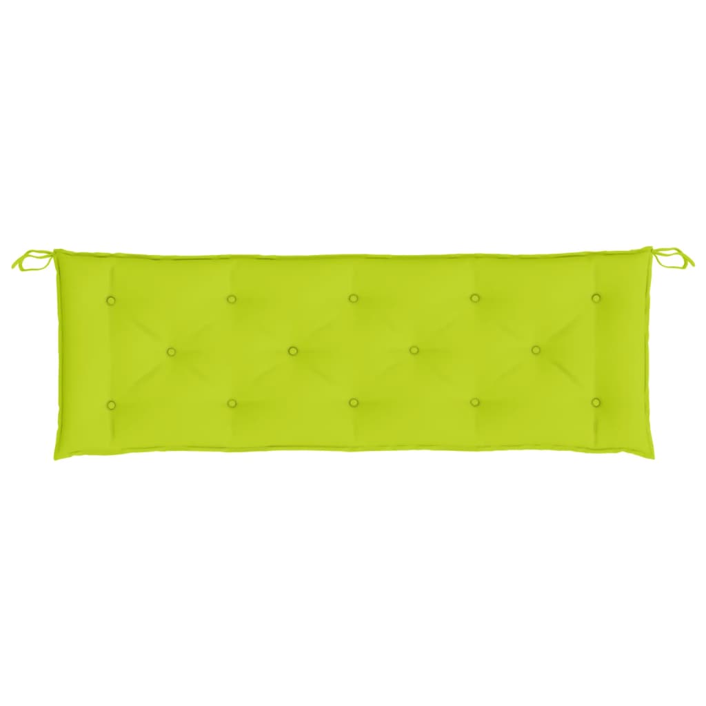 hynder til havebænk 2 stk. 150x50x7 cm oxfordstof klar grøn