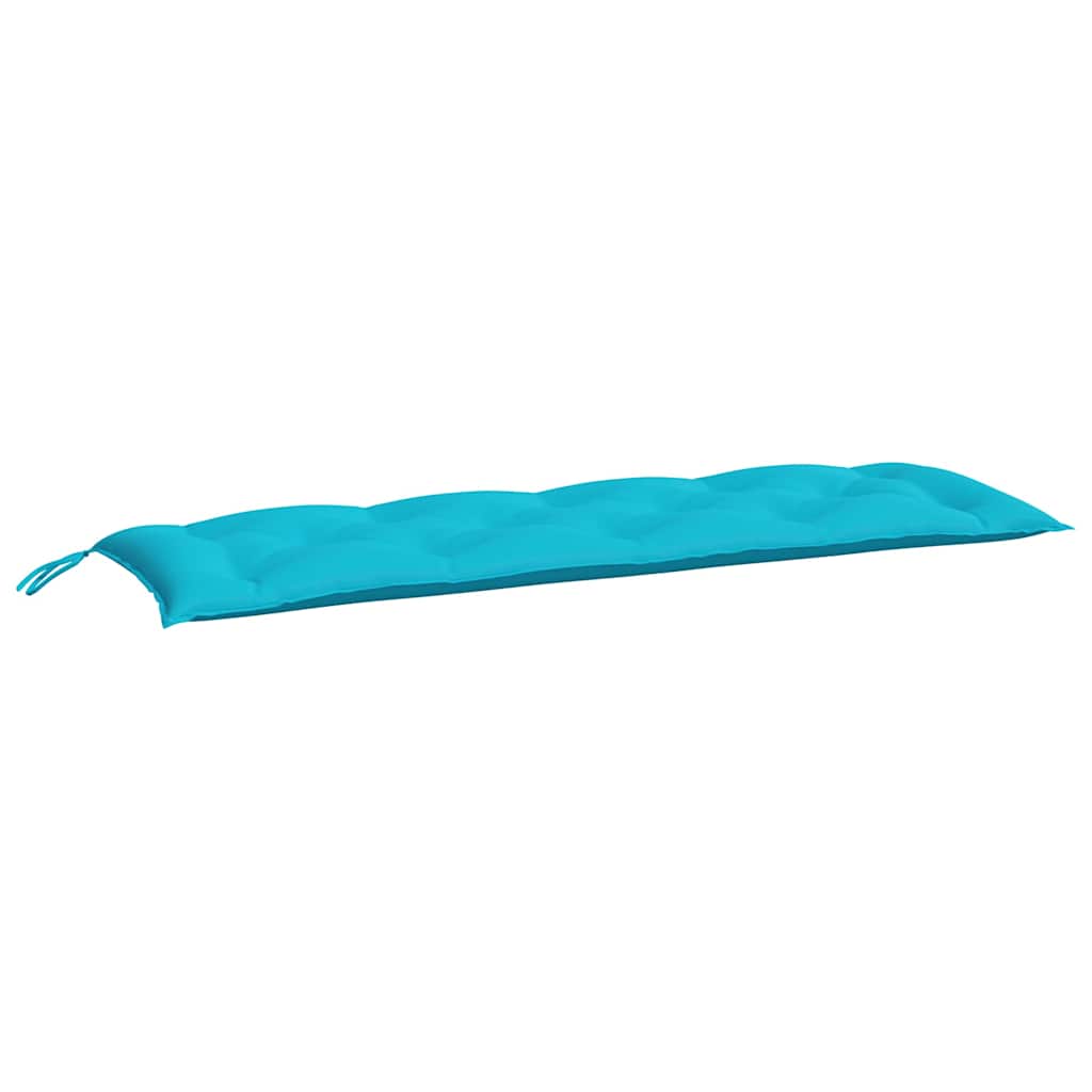 hynder til havebænk 2 stk. 2 stk. 150x50x7 cm stof turkis