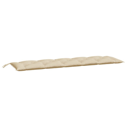hynder til havebænk 2 stk. 180x50x7 cm oxfordstof beige
