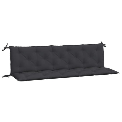 hynder til havebænk 2 stk. 180x50x7 cm oxfordstof sort