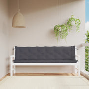 hynder til havebænk 2 stk. 200x50x7 cm oxfordstof antracitgrå