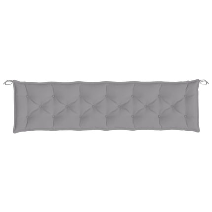 hynder til havebænk 2 stk. 200x50x7 cm oxfordstof grå