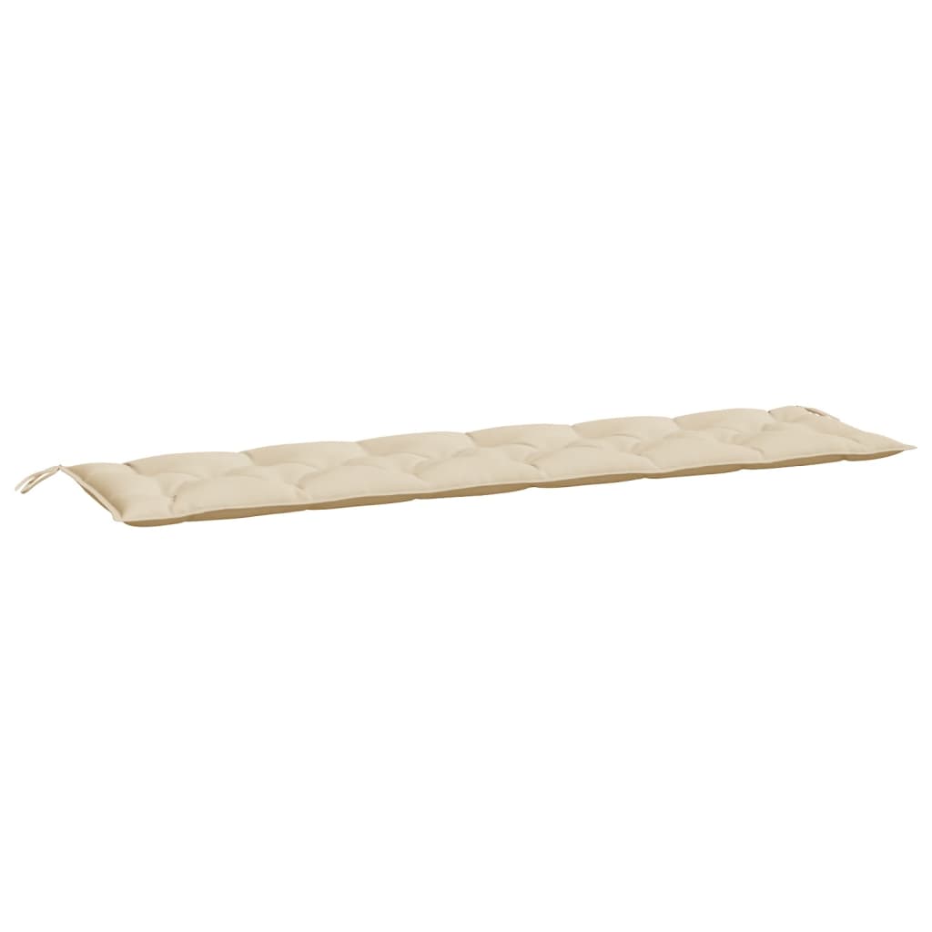 hynder til havebænk 2 stk. 200x50x7 cm oxfordstof beige