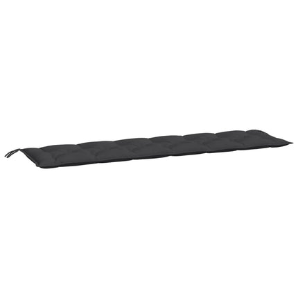 hynder til havebænk 2 stk. 200x50x7 cm oxfordstof sort