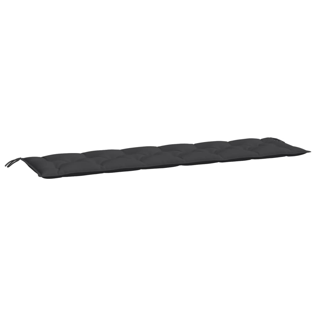 hynder til havebænk 2 stk. 200x50x7 cm oxfordstof sort