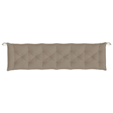 hynder til havebænk 2 stk. 200x50x7 cm oxfordstof gråbrun