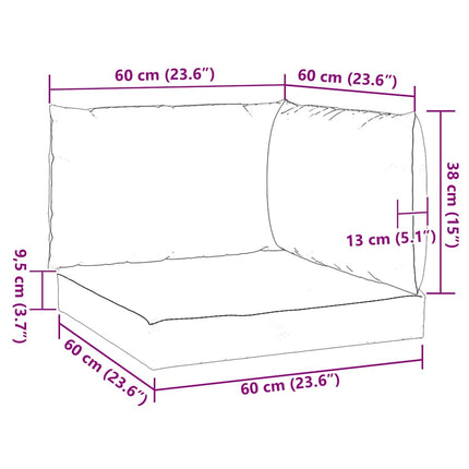pallehynder 3 stk. oxfordstof beige