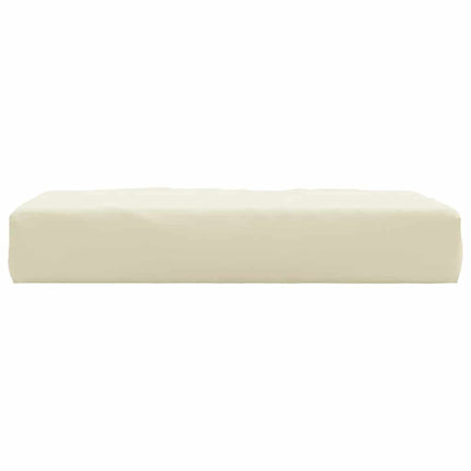 pallehynde 60x60x9,5 cm oxfordstof cremefarvet
