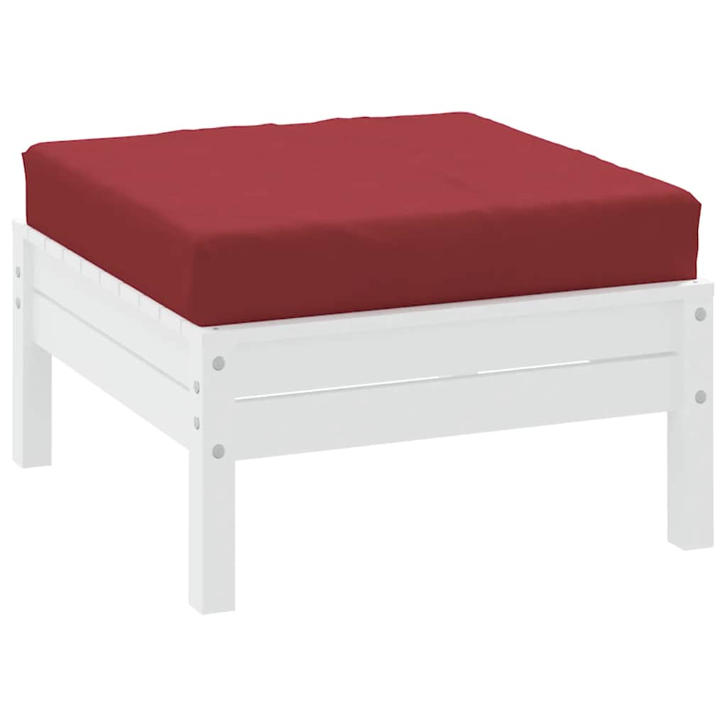 pallehynde 60x60x9,5 cm oxfordstof vinrød