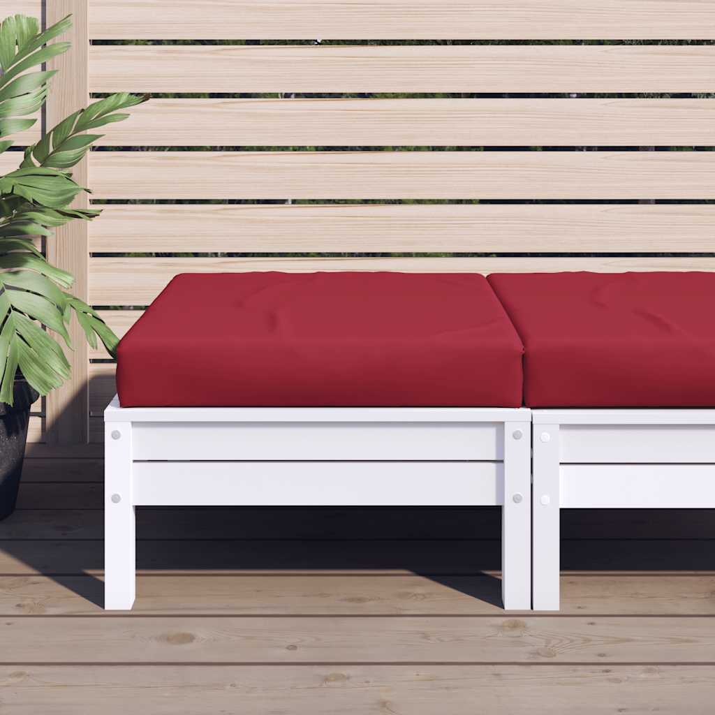 pallehynde 60x60x9,5 cm oxfordstof vinrød