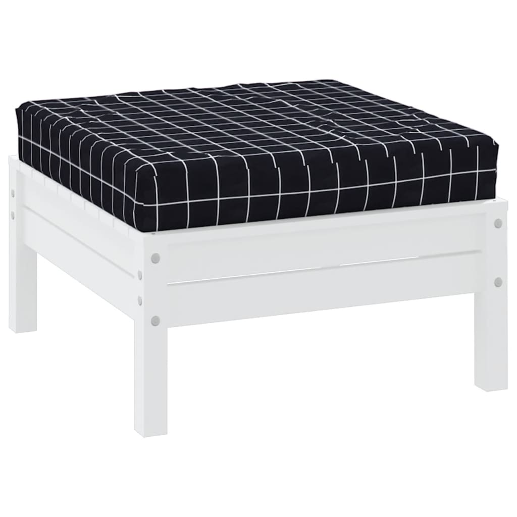 pallehynde 60x60x8 cm oxfordstof ternet sort