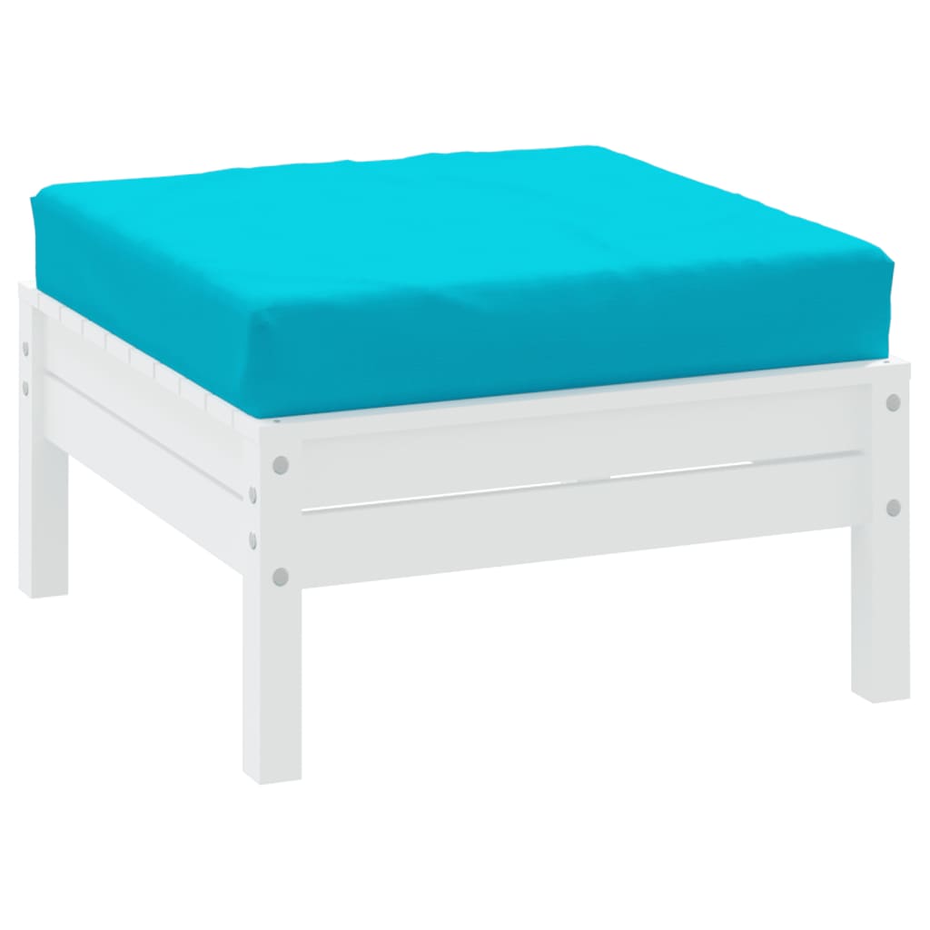 pallehynde 60x60x8 cm oxfordstof turkis