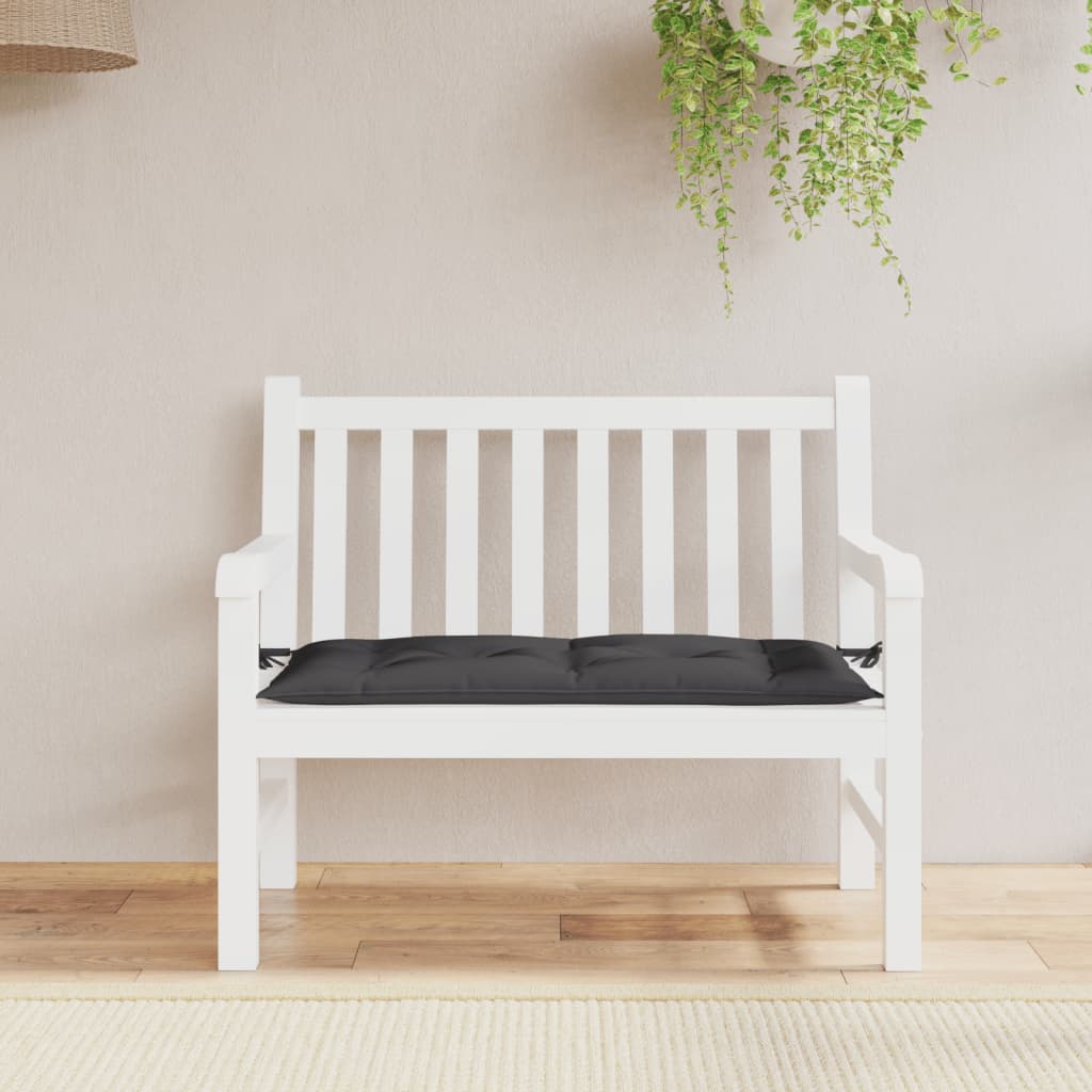 hynde til havebænk 110x50x7 cm oxfordstof sort
